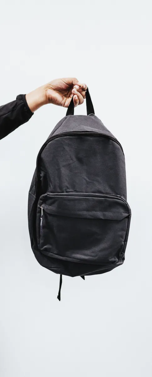 Illustrated English terminology for backpack and bag components