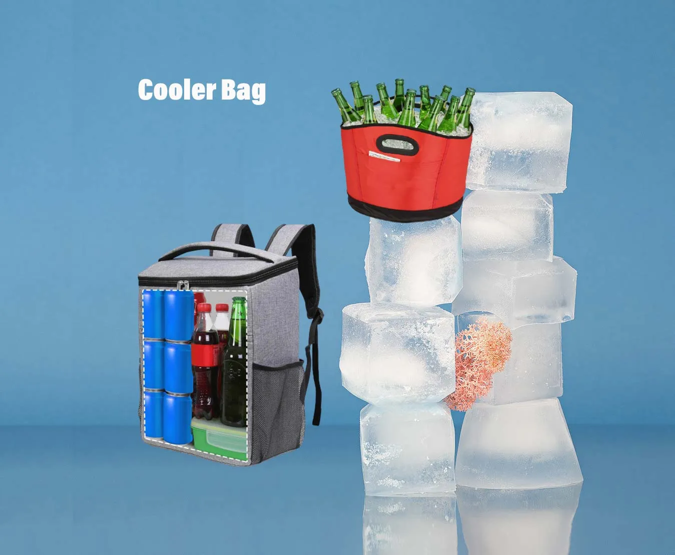 Insulated cooler bag layers and product construction