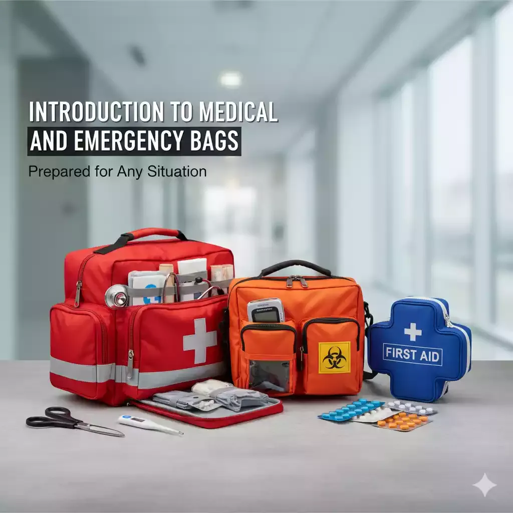 Custom medical and emergency bags for healthcare applications