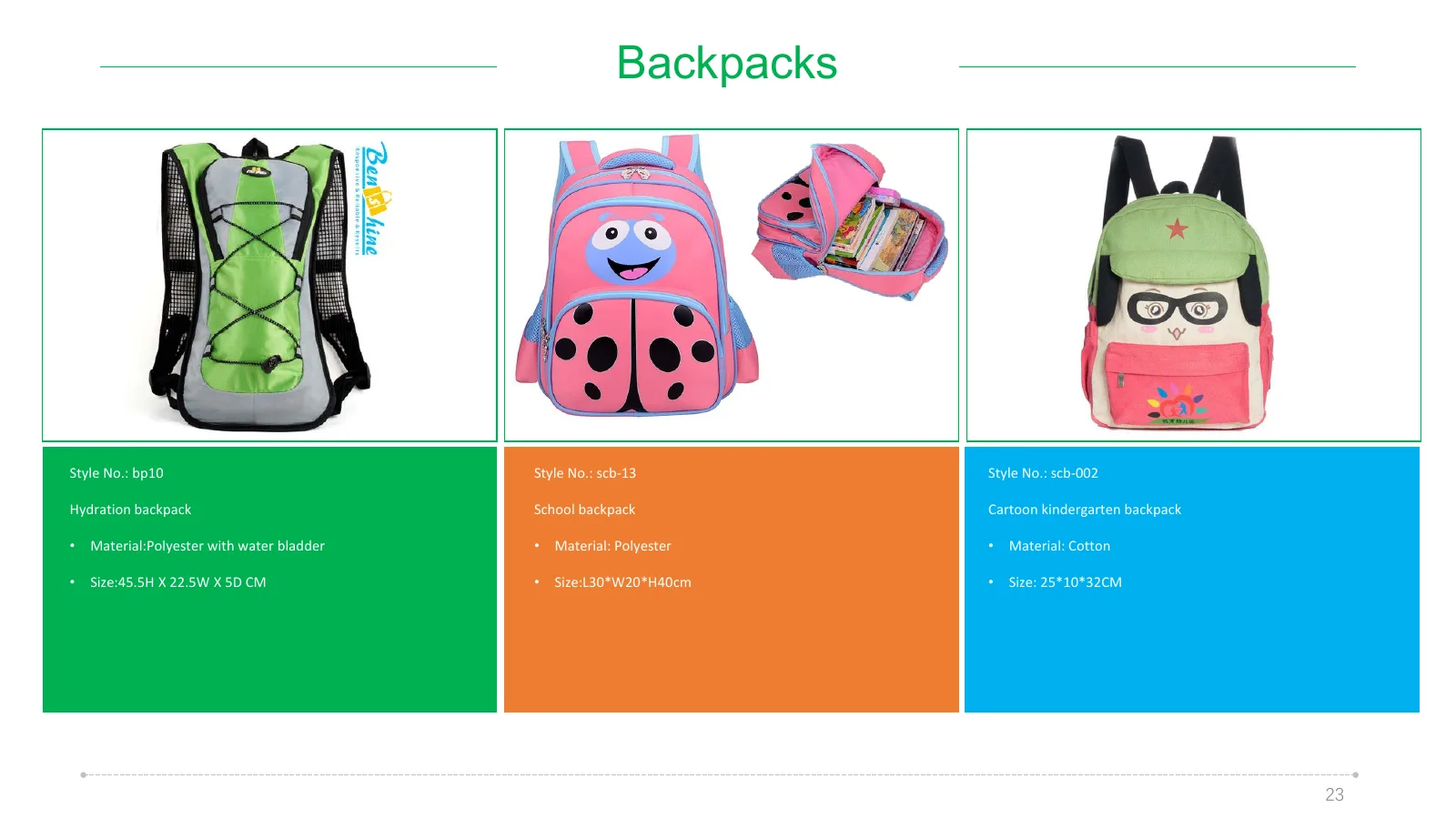 benshine bag catalogue - page 23 of 39