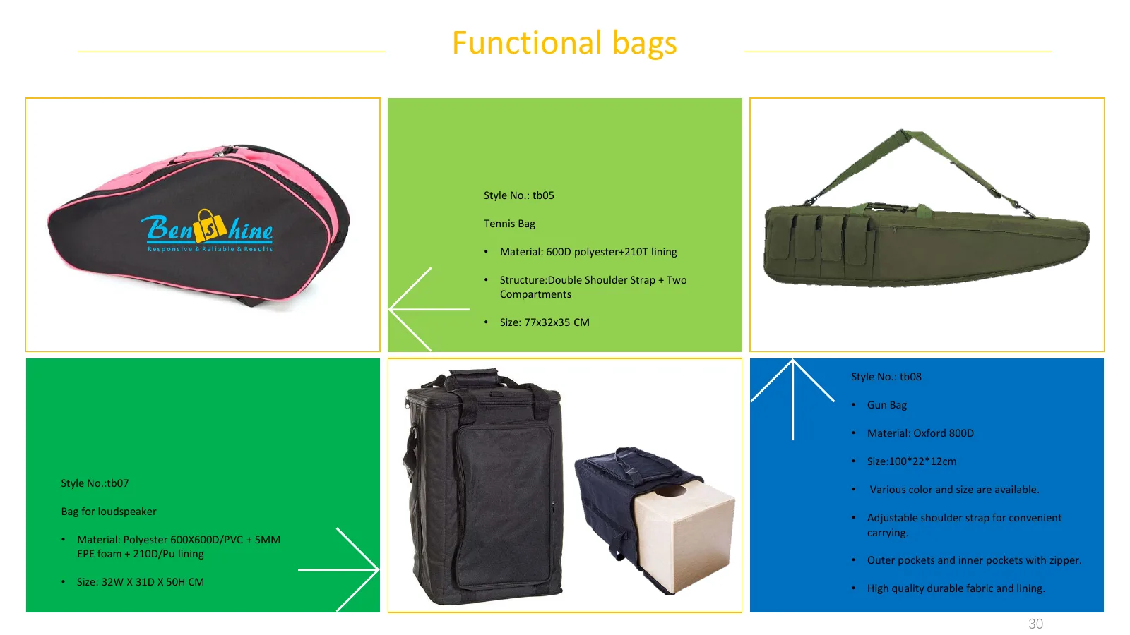 benshine bag catalogue - page 30 of 39