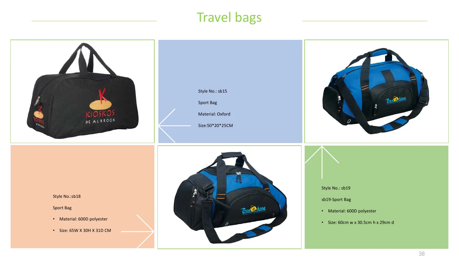 benshine bag catalogue - page 38 of 39