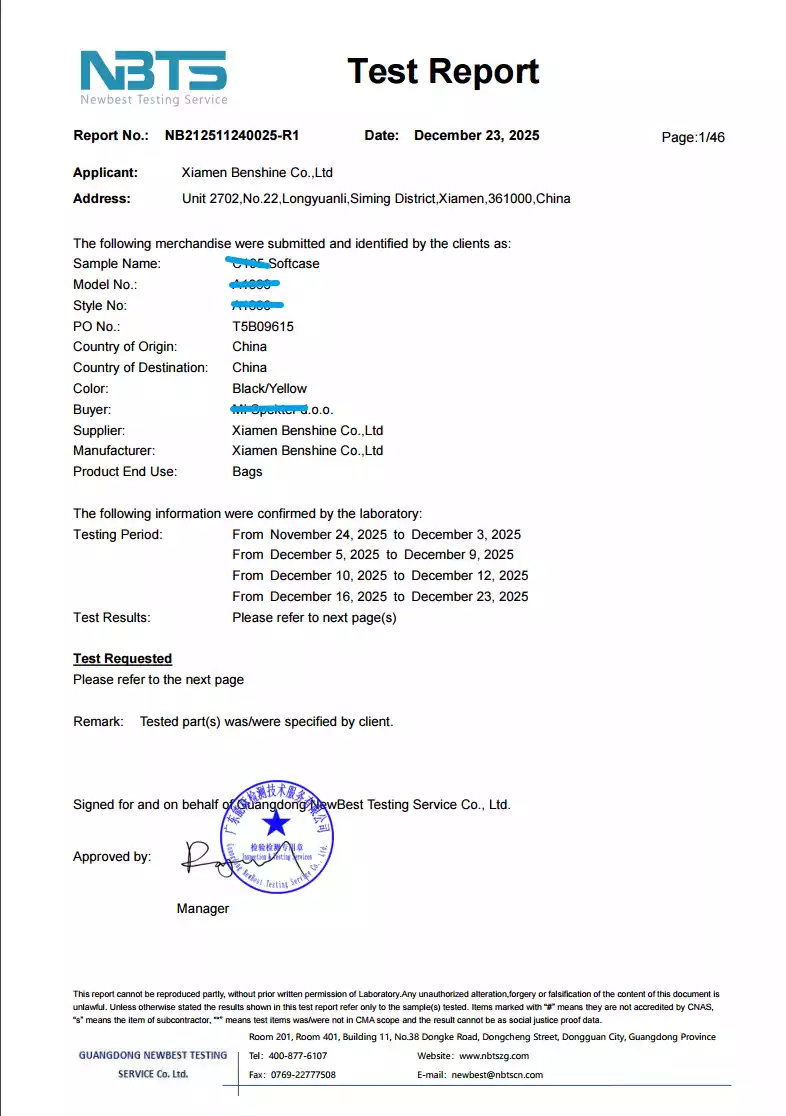 REACH Annex XVII and SVHC compliance document