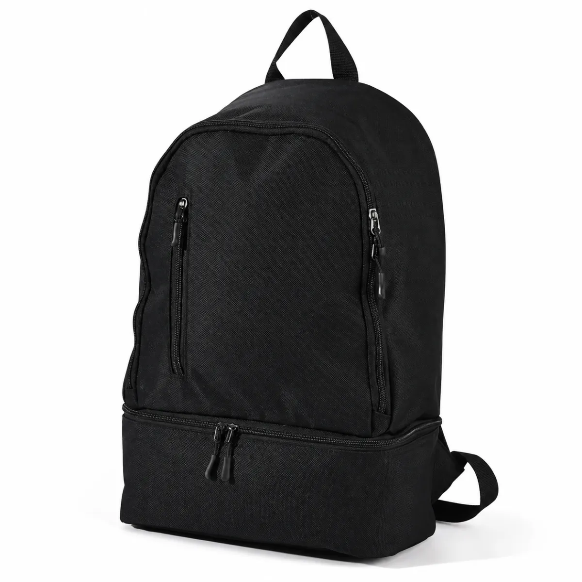 Black Oxford Travel Backpack with Separate Shoe Compartment BSS-BP-004 product view — view 4