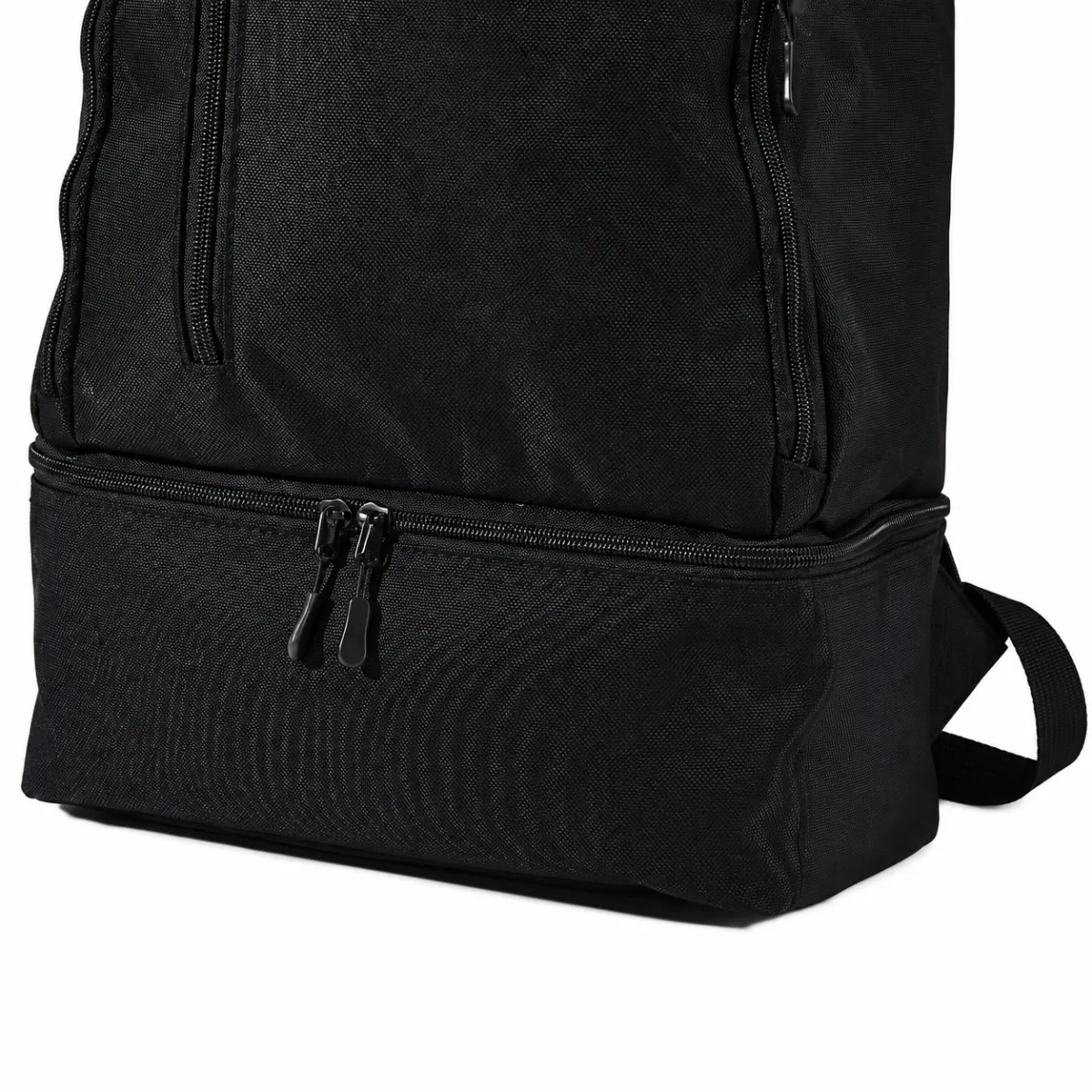 Black Oxford Travel Backpack with Separate Shoe Compartment BSS-BP-004 product view — view 6