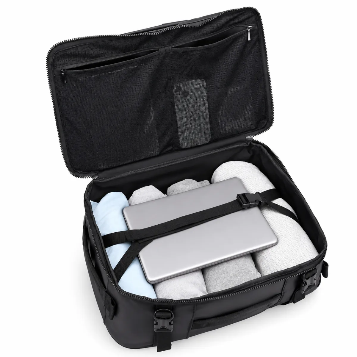 180-Degree Opening Oxford Business Backpack BSS-BP-005 product view — view 3