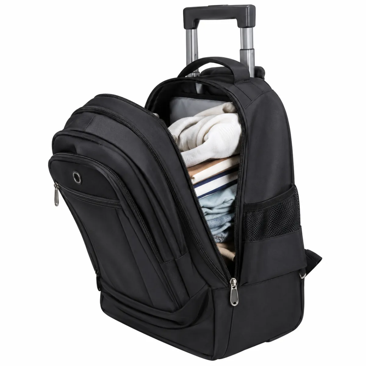 Expandable Oxford Rolling Travel Backpack BSS-BP-006 product view — view 2
