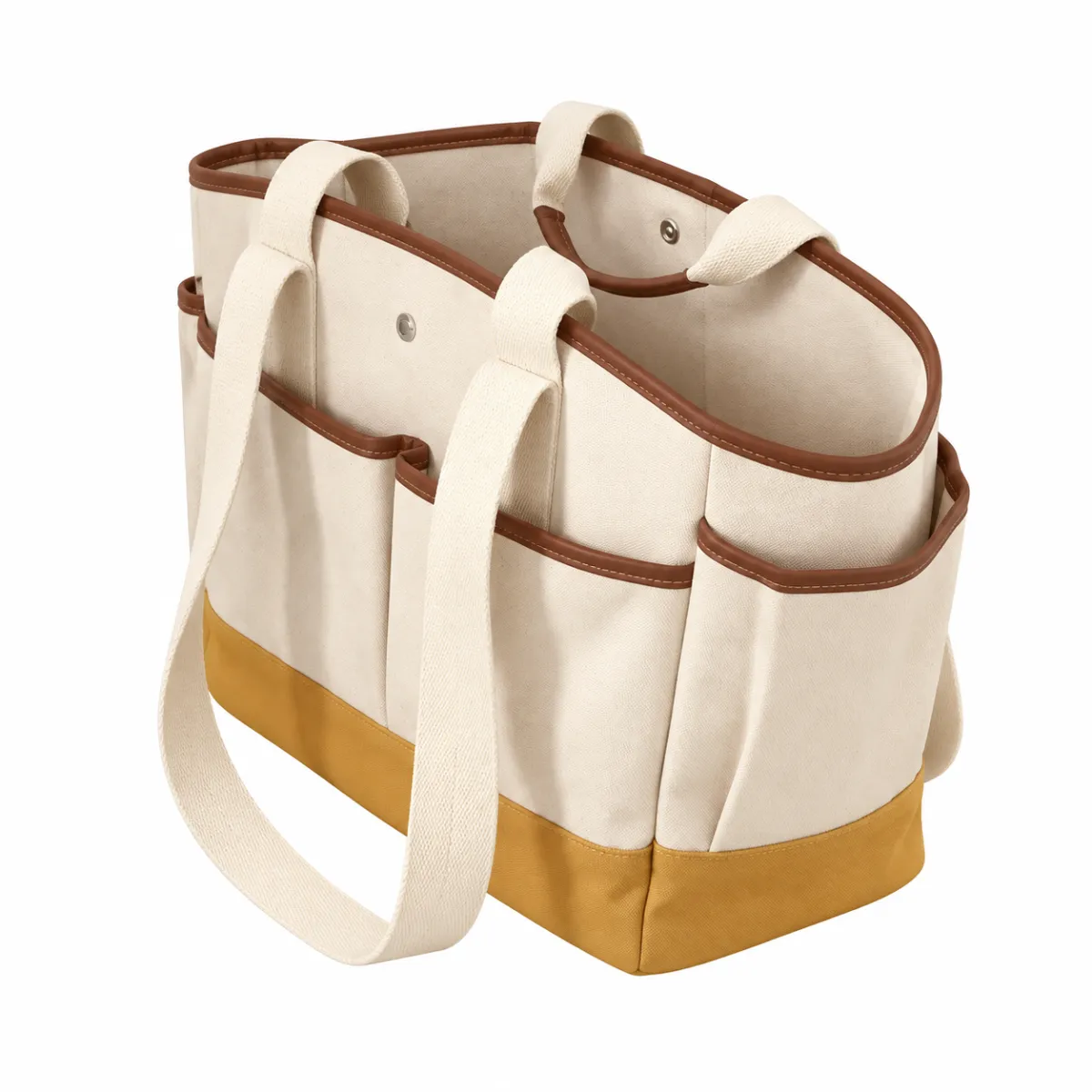 Multi-Pocket Canvas Tote Bag BSS-TT-005 product view — view 4