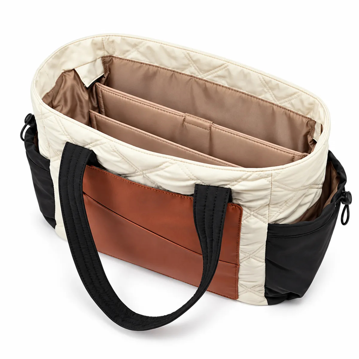 Quilted Travel Tote Bag with Laptop Compartment BSS-TT-013 product view — view 2