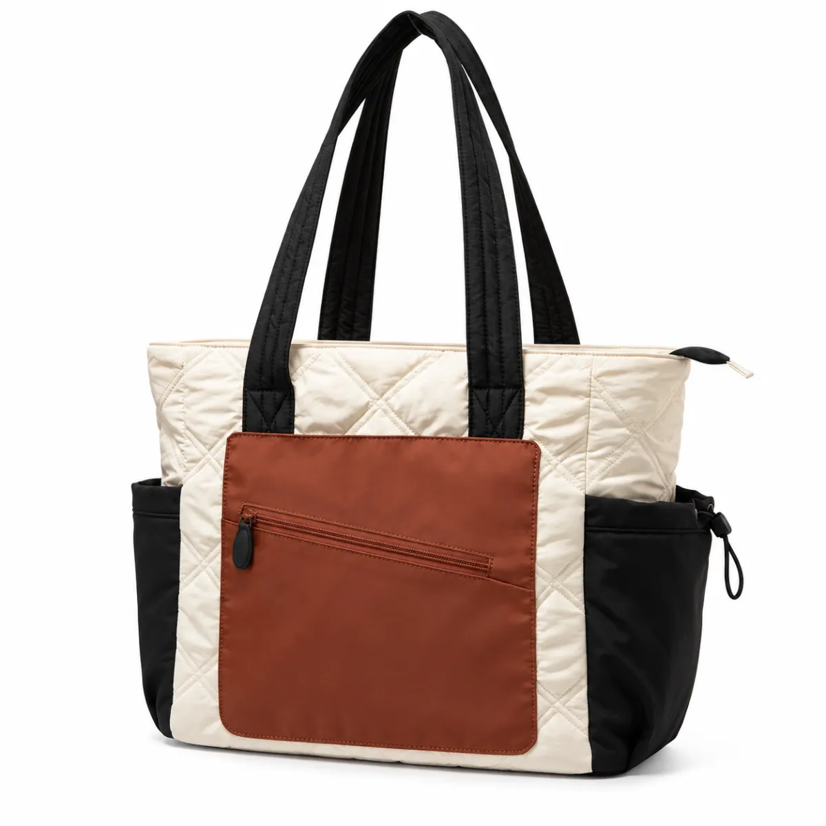 Quilted Travel Tote Bag with Laptop Compartment BSS-TT-013 product view — view 4