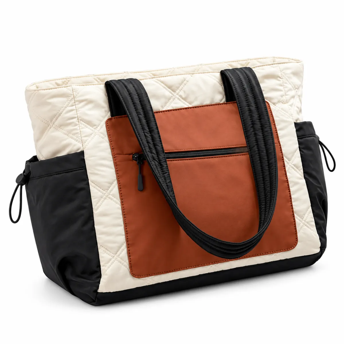 Quilted Travel Tote Bag with Laptop Compartment BSS-TT-013 product view — view 6