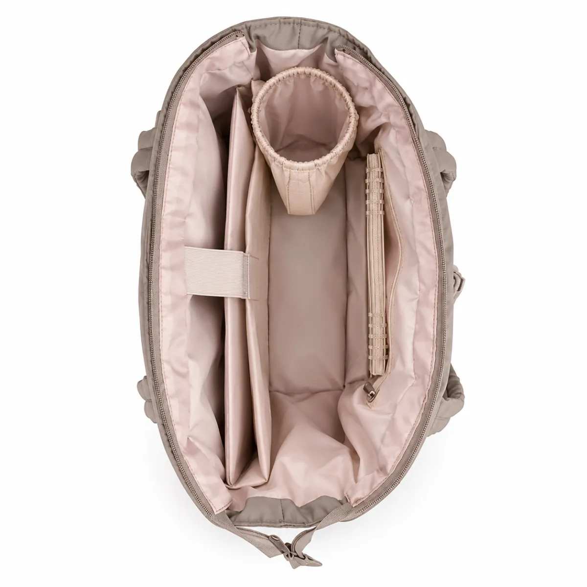 Nylon Tote Bag with Laptop Sleeve and Organizer Pockets BSS-TT-014 product view — view 2