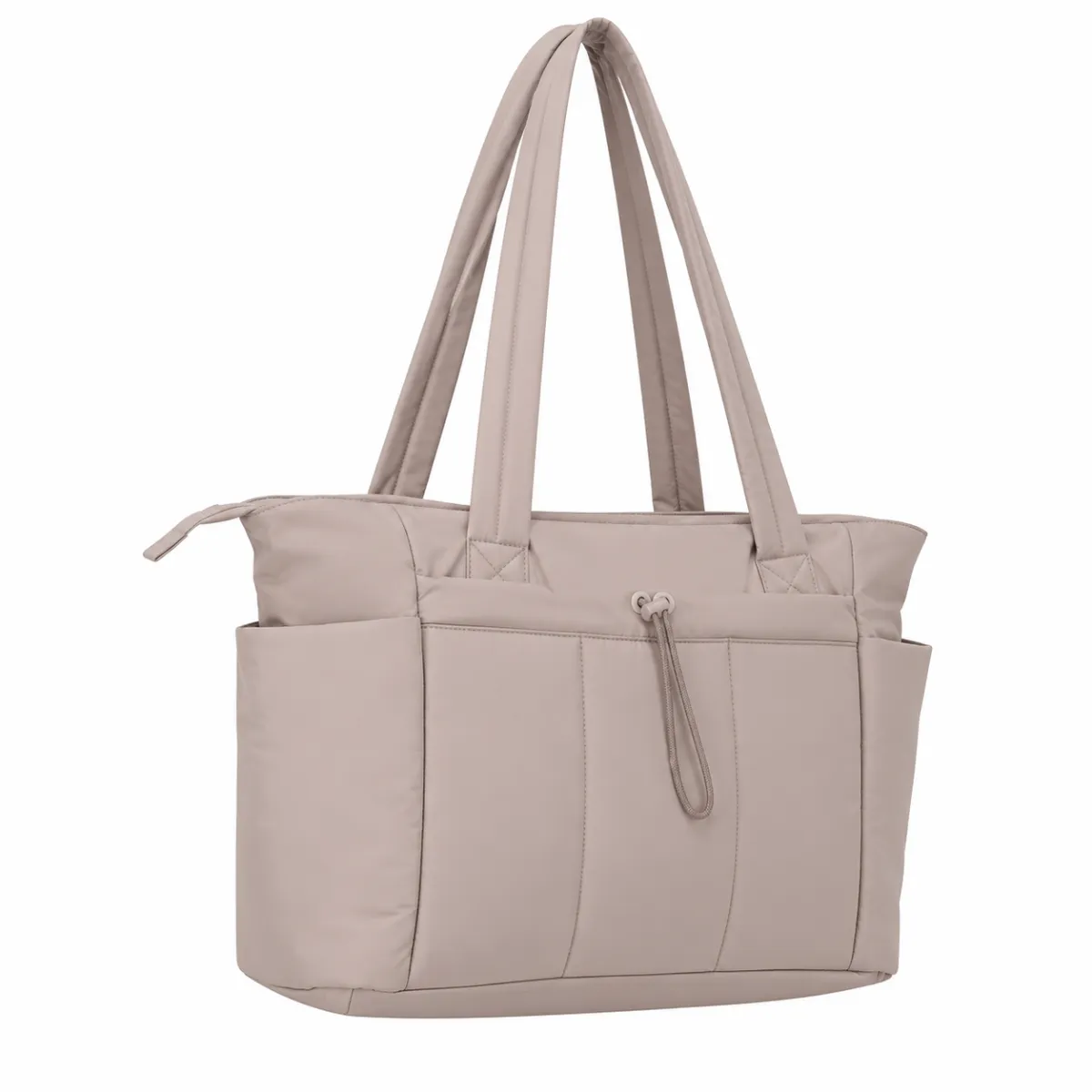 Nylon Tote Bag with Laptop Sleeve and Organizer Pockets BSS-TT-014 product view — view 4