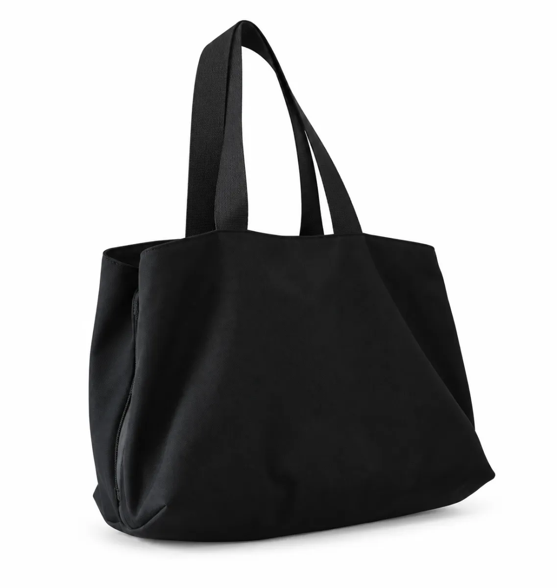 Black Nylon Commuter Tote Bag BSS-TT-015 product view — view 6