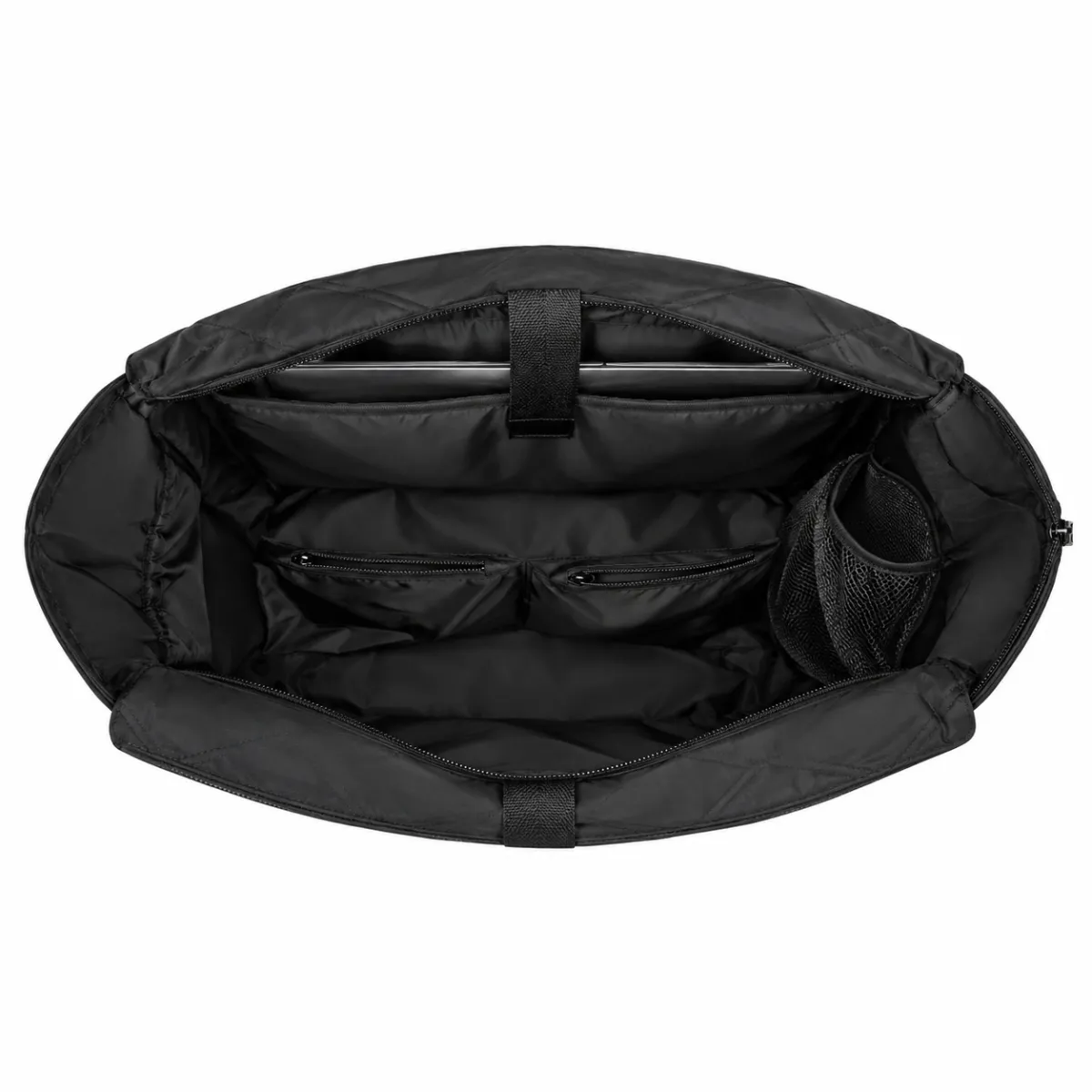Quilted Tennis Tote Bag with Shoe Compartment BSS-TT-016 product view — view 2