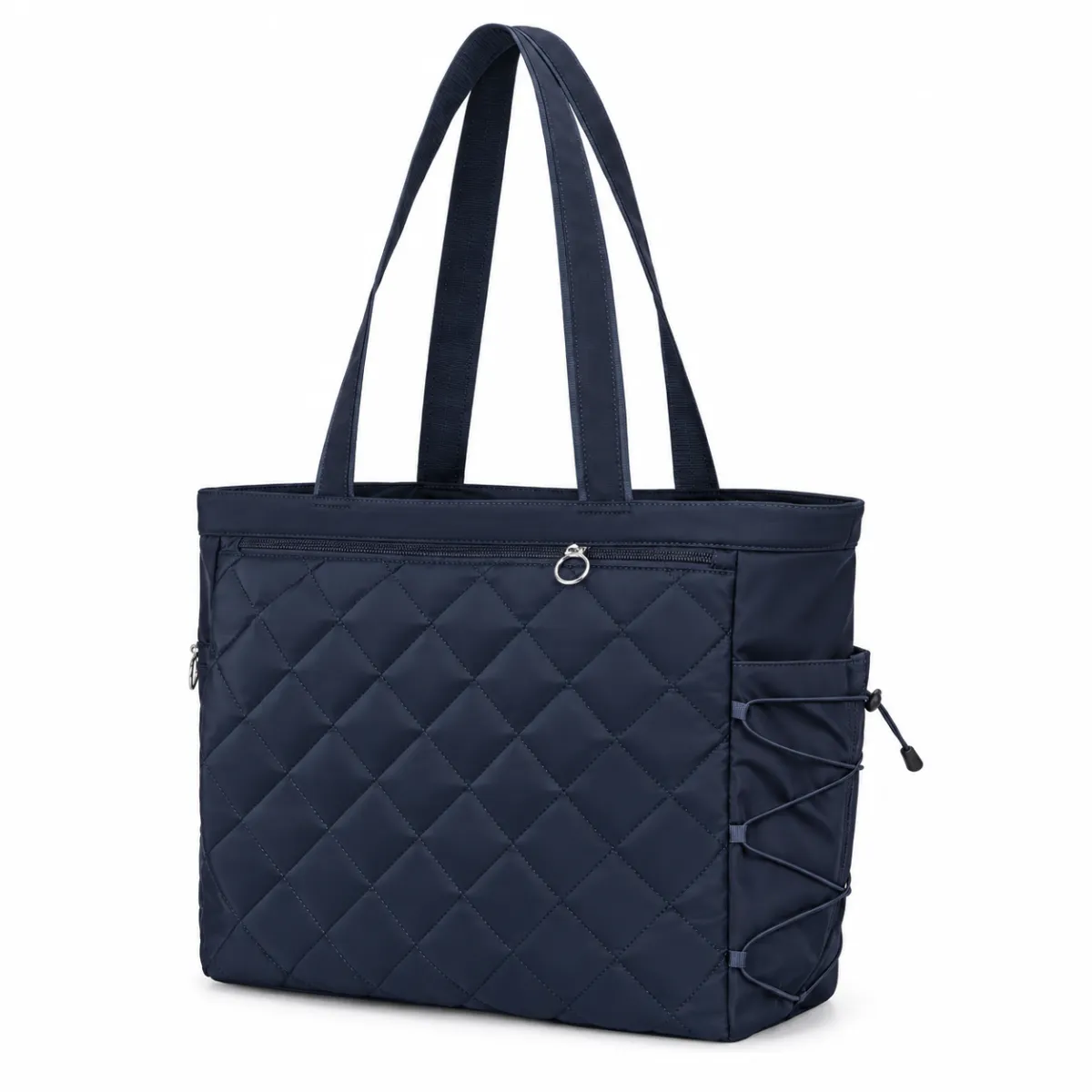Quilted Tennis Tote Bag with Shoe Compartment BSS-TT-016 product view — view 3