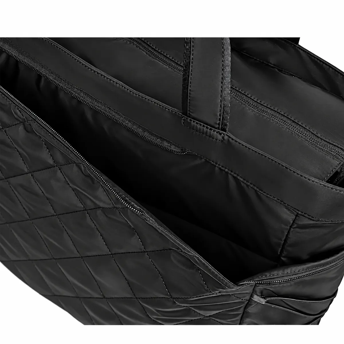 Quilted Tennis Tote Bag with Shoe Compartment BSS-TT-016 product view — view 4