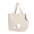 One shoulder carry cartoon canvas cat bag